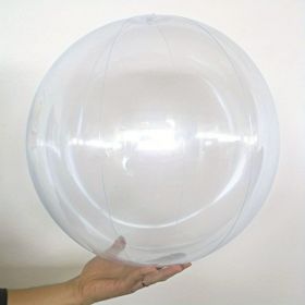Inflatable Beach Ball; 16/24 In Pool Toys Balls; Giant Confetti Glitters Inflatable Clear Water Ball; Swimming Pool Water Beach Toys Outdoor; Sum (Color: Transparent, size: 40cm/24in)