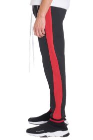 HEAVY WEIGJT SWEAT JOGGERS (Color: Black / Red, size: S)