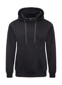 Heavyweight Fleece Pullover Hoodie (Color: Black, size: 3XL)