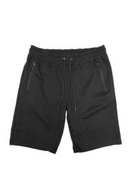 COTTON BLEND LOUNGE SWEAT SHORTS (Color: Black, size: 3XL)
