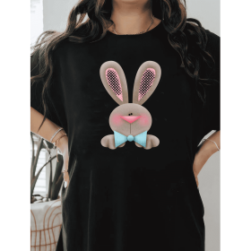 Casual Women's Cotton T-Shirt with Bow Detail - Trendy and Comfortable for Every Season (Style: 339)