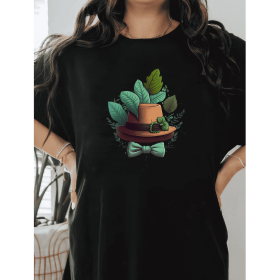 Casual Women's Cotton T-Shirt with Bow Detail - Trendy and Comfortable for Every Season (Style: 327)