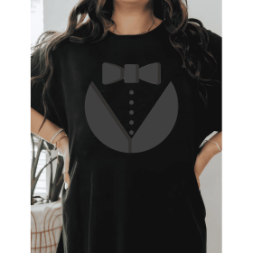 Casual Women's Cotton T-Shirt with Bow Detail - Trendy and Comfortable for Every Season (Style: 320)