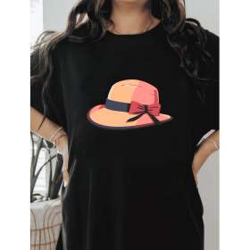 Casual Women's Cotton T-Shirt with Bow Detail - Trendy and Comfortable for Every Season (Style: 353)