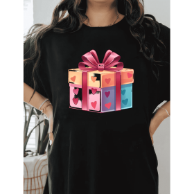 Casual Women's Cotton T-Shirt with Bow Detail - Trendy and Comfortable for Every Season (Style: 331)