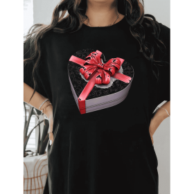 Casual Women's Cotton T-Shirt with Bow Detail - Trendy and Comfortable for Every Season (Style: 347)