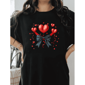 Casual Women's Cotton T-Shirt with Bow Detail - Trendy and Comfortable for Every Season (Style: 351)